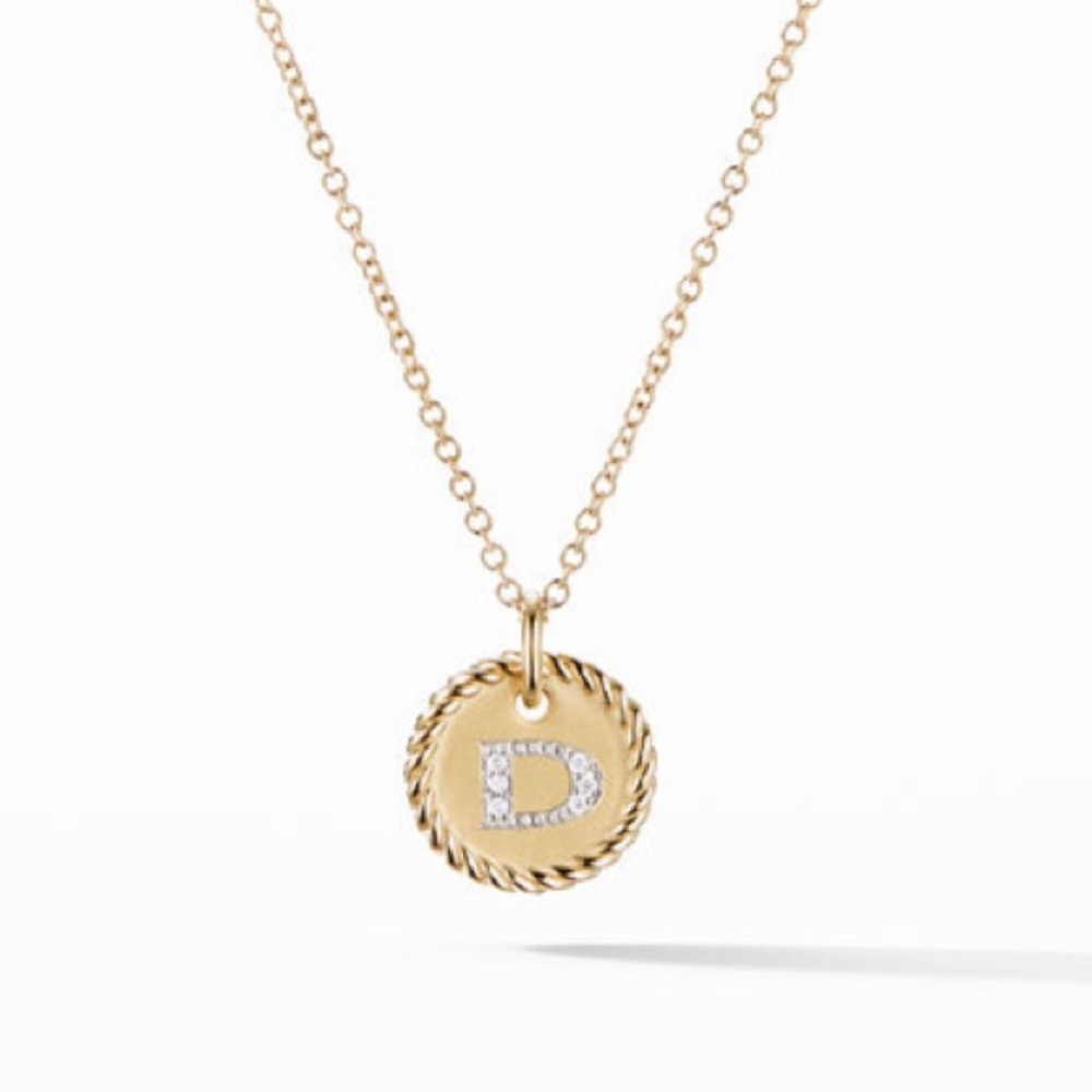 David Yurman initial D necklace